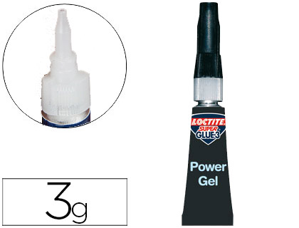 Pegamento adhesivo instantáneo Loctite Super Glue Power Gel 3g.